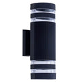 #E-30112C Outdoor 2 Light Wall Light in Black