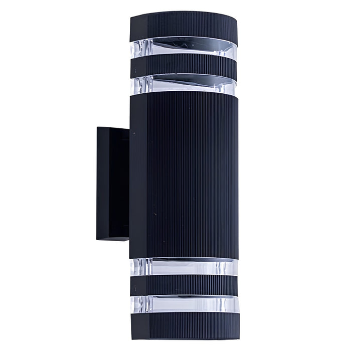 #E-30112C Outdoor 2 Light Wall Light in Black