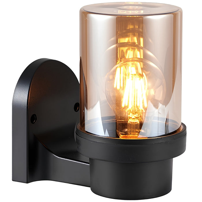 #E-30116B Outdoor Wall Light in Black