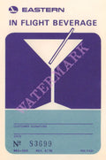 Eastern In Flight Beverage, 1976 | Vintage Menu Art - cover