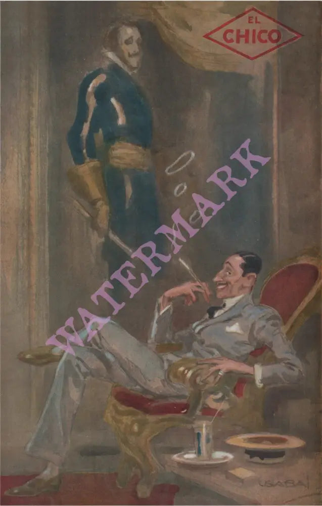 El Chico, New York 1939 Luiz Usabal y Hernandez Menu Art