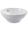 Elemento Bathroom Countertop Vessel in White