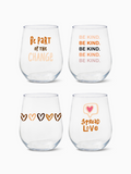 Equality - RESERVE 16oz Stemless Wine Tritan™ Copolyester Glass