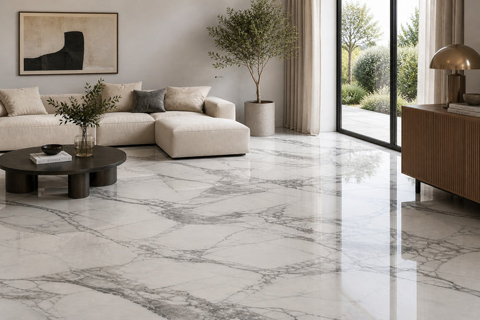 Eternal Black 24x48" Porcelain Floor Tile