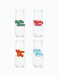 Festive Holiday - RESERVE 9oz Stemless Champagne Tritan™ Copolyester Glass