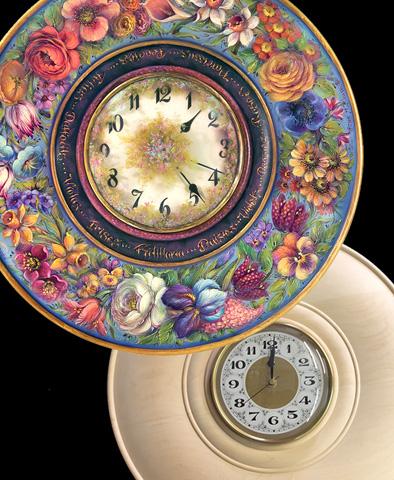 Floral Hours Clock