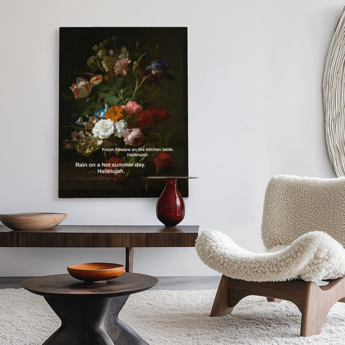 Flowers Hallelujah Canvas — Canvas Vertical #02
