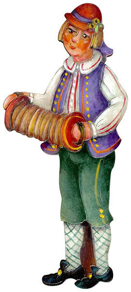 Folk Musician Ornaments - JN009