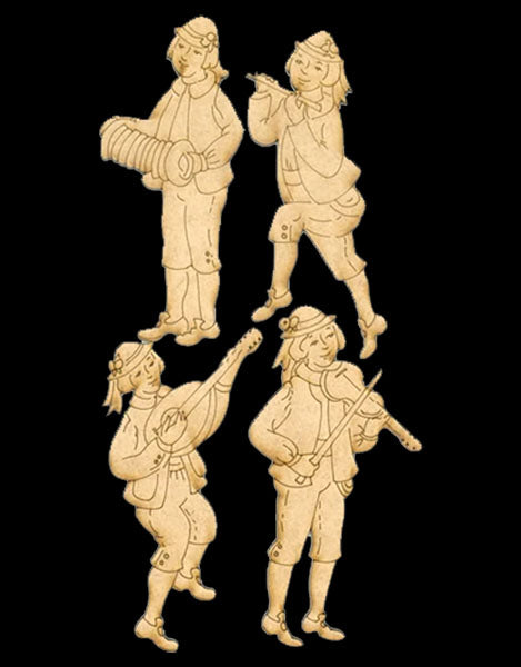 Folk Musician Ornaments - JN009