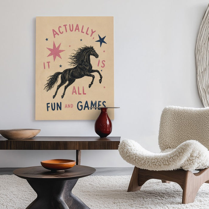 Fun And Games Canvas — Canvas Vertical #02
