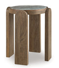 Gavrilley Accent Table in Gray/White/Brown