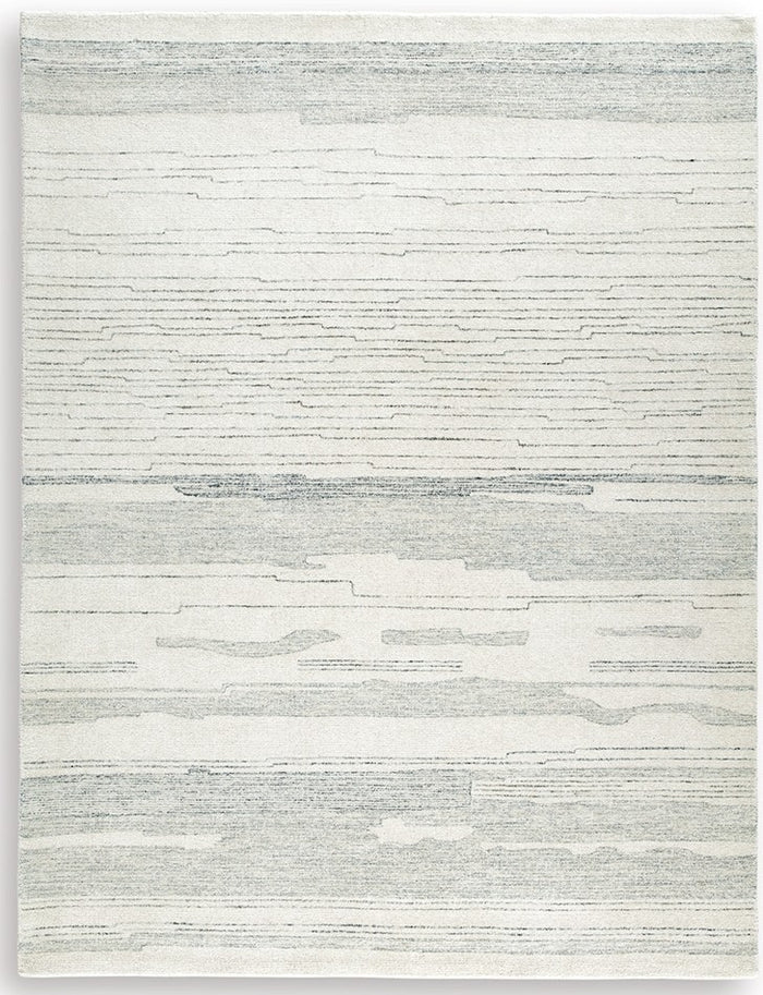 Genemost 5' x 7' Medium Rug in Ivory/Blue