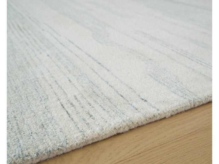 Genemost 5' x 7' Medium Rug in Ivory/Blue