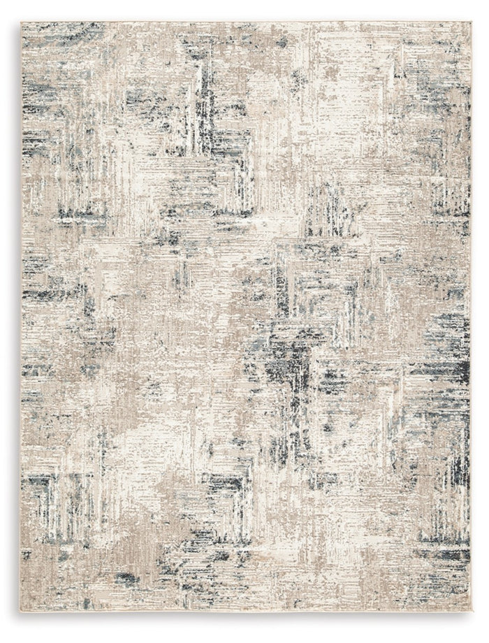 Gentor 5' x 7' Medium Rug in Blue/Ivory