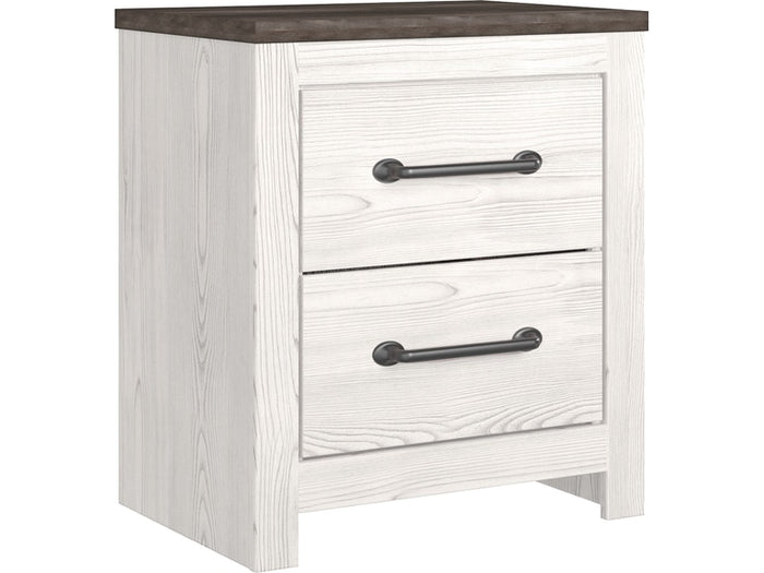 Gerridan Nightstand in White/Grey