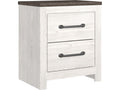 Gerridan Nightstand in White/Grey
