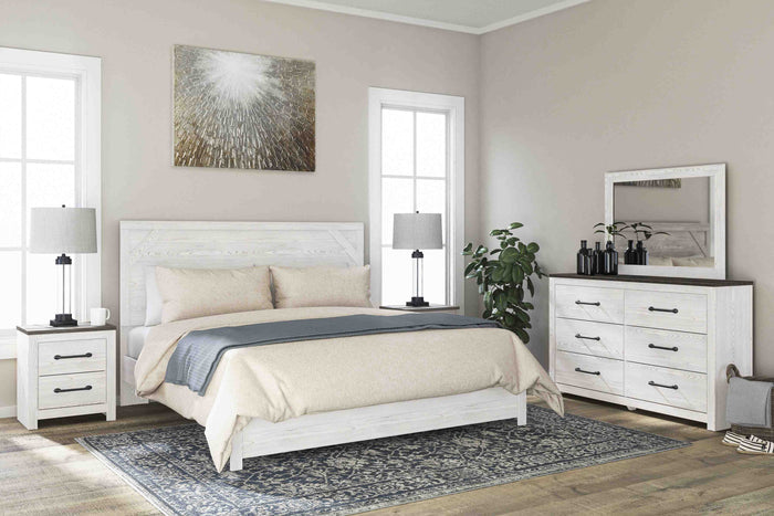 Gerridan Nightstand in White/Grey