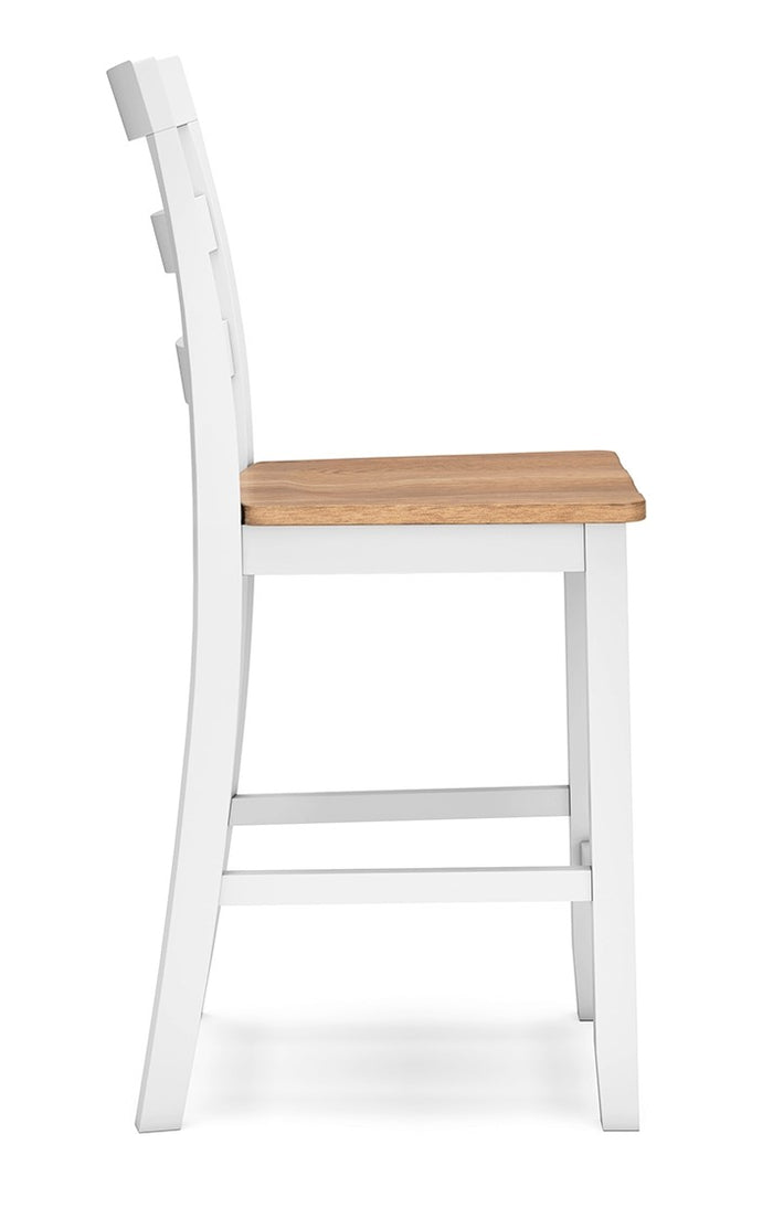 Gesthaven Counter Height Chair in Natural/White