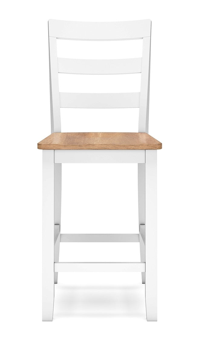 Gesthaven Counter Height Chair in Natural/White