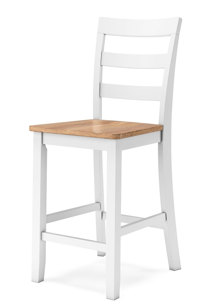 Gesthaven Counter Height Chair in Natural/White