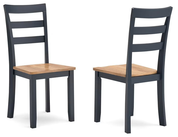 Gesthaven Dining Side Chair in Natural/Blue