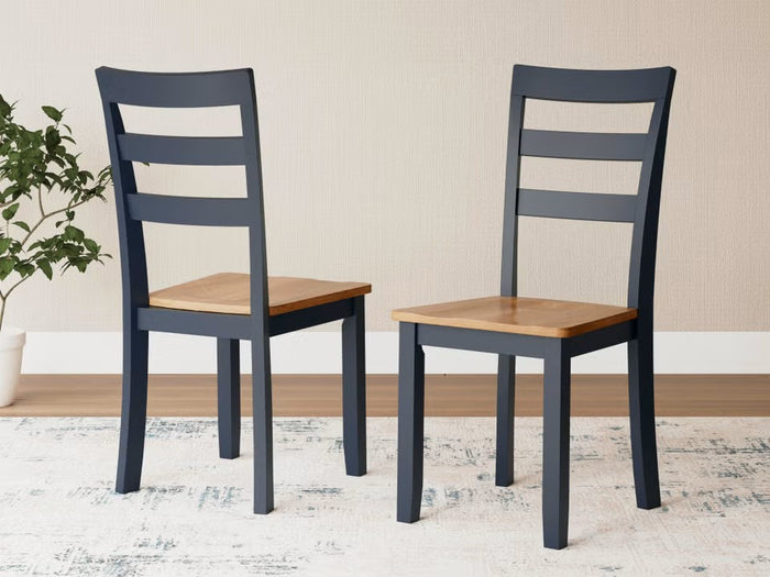 Gesthaven Dining Side Chair in Natural/Blue