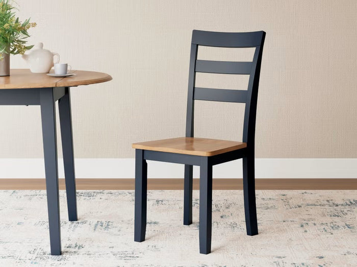 Gesthaven Dining Side Chair in Natural/Blue