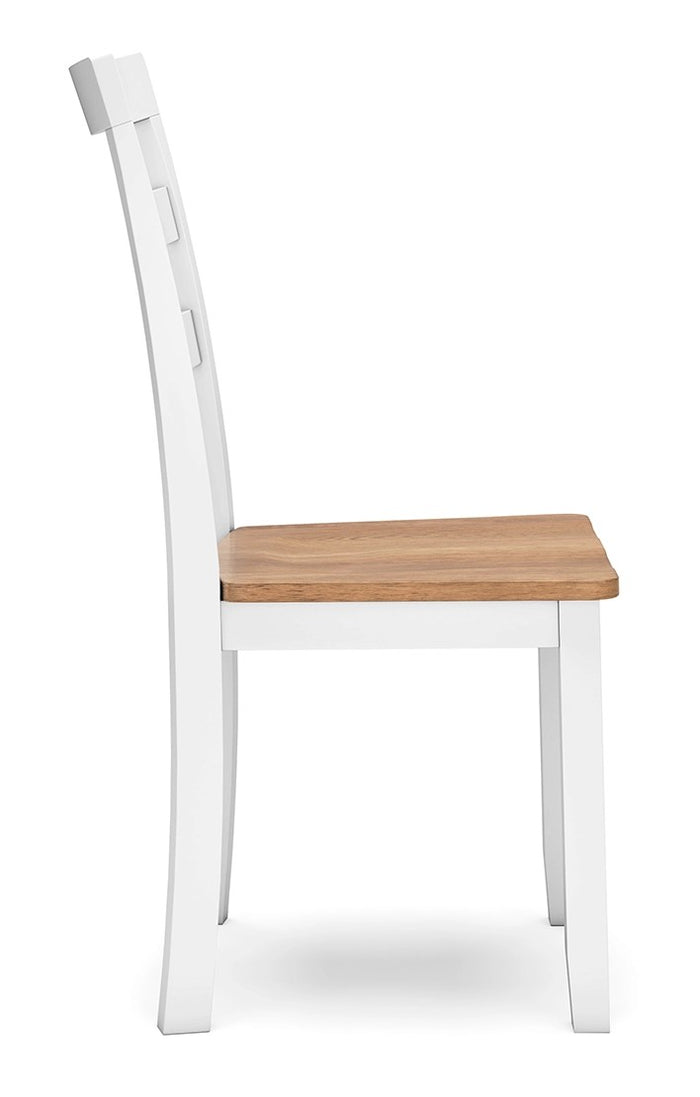 Gesthaven Dining  Side Chair in Natural/White