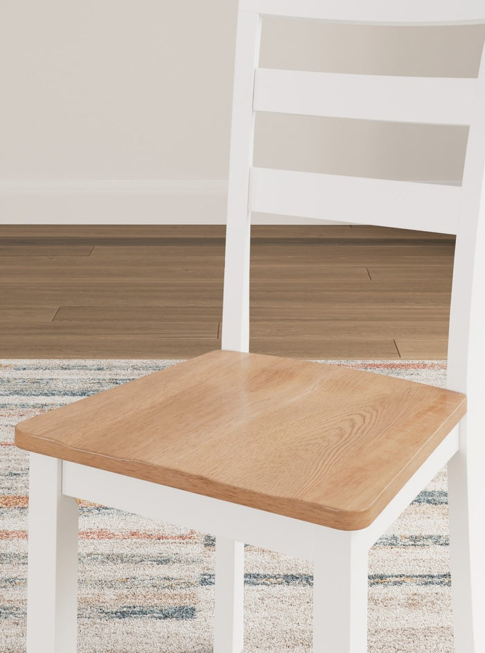 Gesthaven Dining  Side Chair in Natural/White
