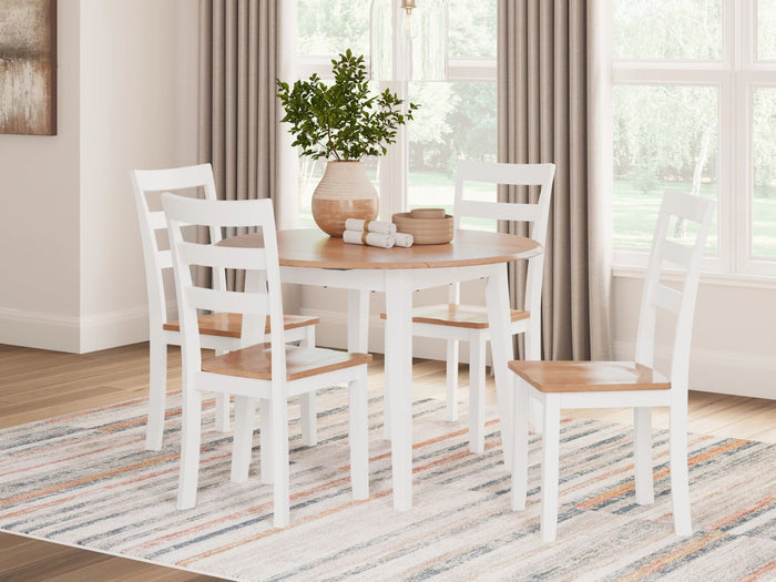 Gesthaven Dining  Side Chair in Natural/White