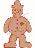 Gingerbread Man, Daniels & Fisher, Denver 1950s Children's menu art