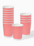 GO 12oz Double Wall Paper Cup Blush Pink - Bulk - 500/Case