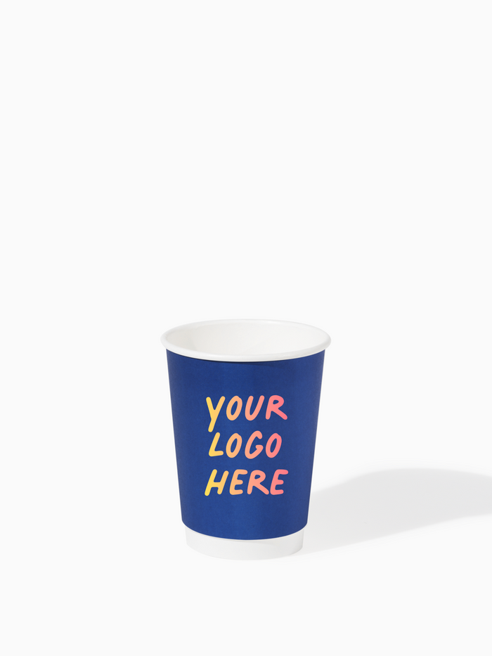 GO 12oz Double Wall Paper Cup Cobalt Blue - Bulk - 500/Case