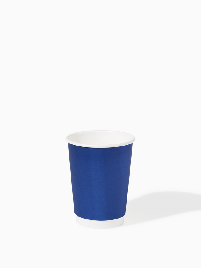 GO 12oz Double Wall Paper Cup Cobalt Blue - Bulk - 500/Case