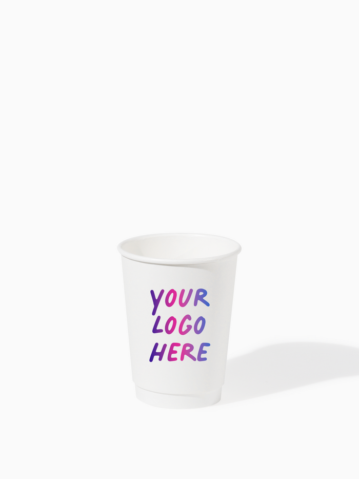 GO 12oz Double Wall Paper Cup White