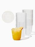 GO 12oz Rounded Bottom PET Arc Cup + Straw Lids Bundle