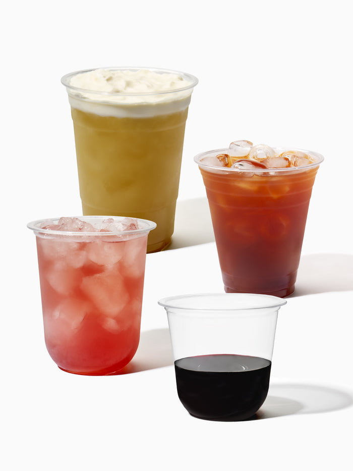 GO 16oz Rounded Bottom PET Arc Cup + Sip Lids Bundle