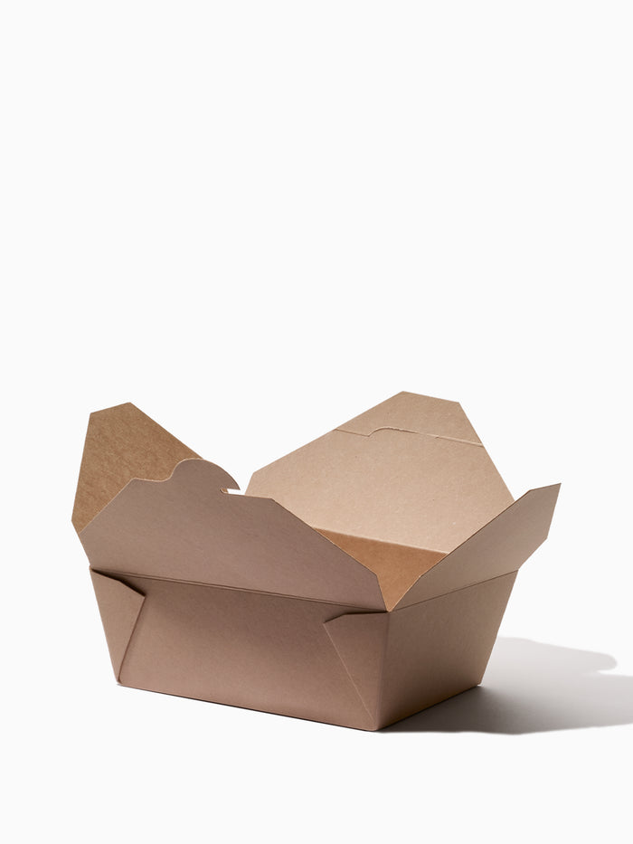GO 45oz Paper To Go Box PE Liner Kraft - Bulk - 300/Case
