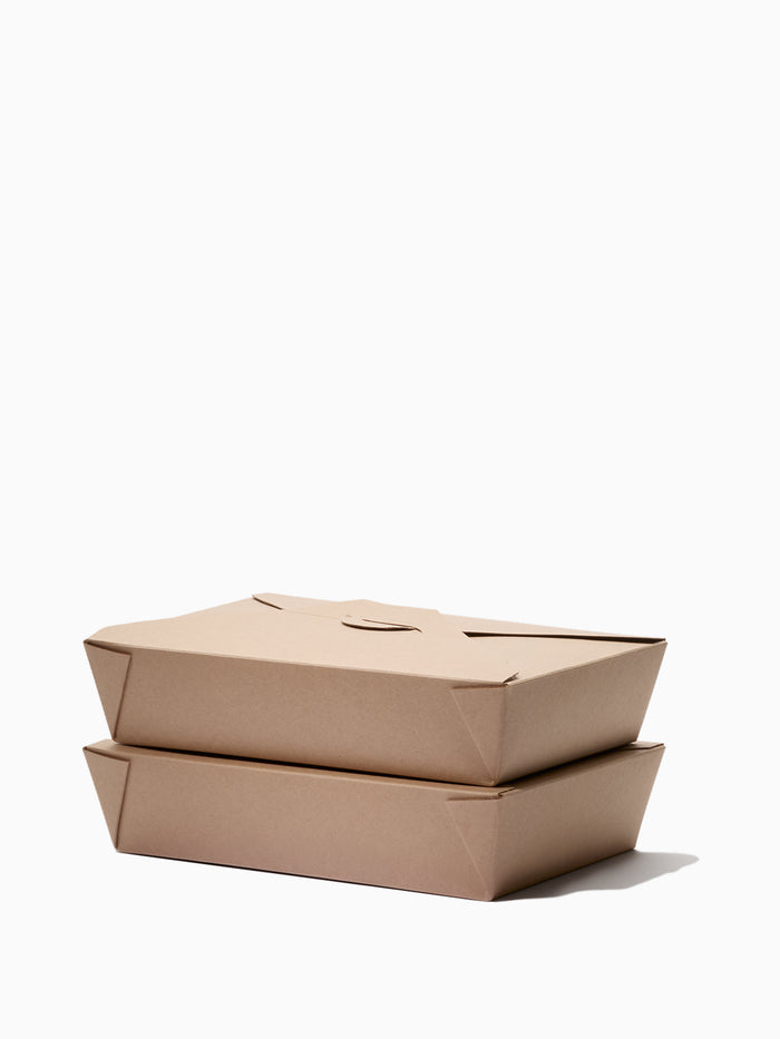 GO 54oz Paper To Go Box PE Liner Kraft - Bulk - 200/Case