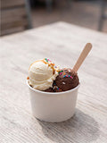 GO 6oz Paper Ice Cream Cup 96mm PE Liner - Bulk - 1000/ Case
