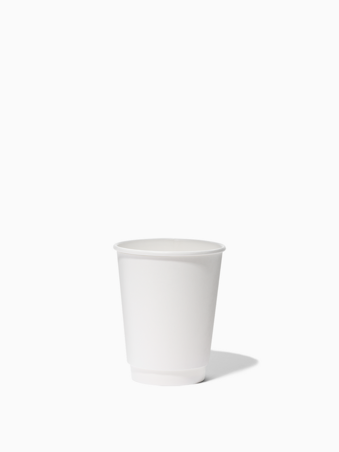 GO 8oz Double Wall Paper Cup 80mm Recyclable Cup - Bulk - 500/Case