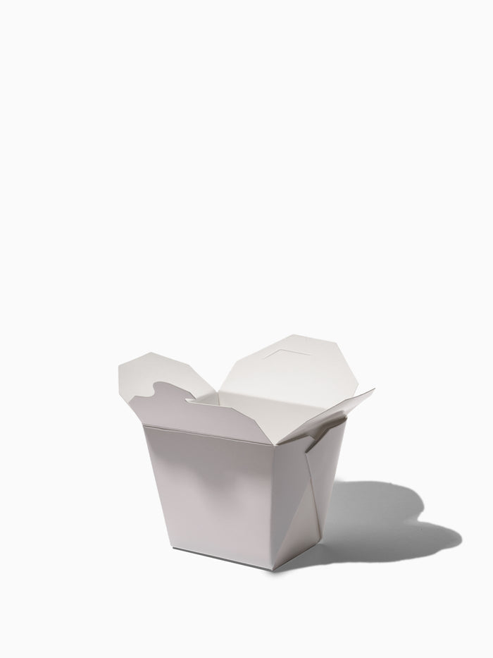 GO 8oz Paper To Go Box PE Liner White