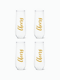 Golden Cheers - RESERVE 9oz Stemless Champagne Tritan™ Copolyester Glass