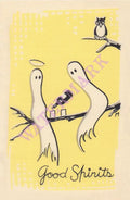 Good Spirits, Cocktail Story 1950s Napkin Print
