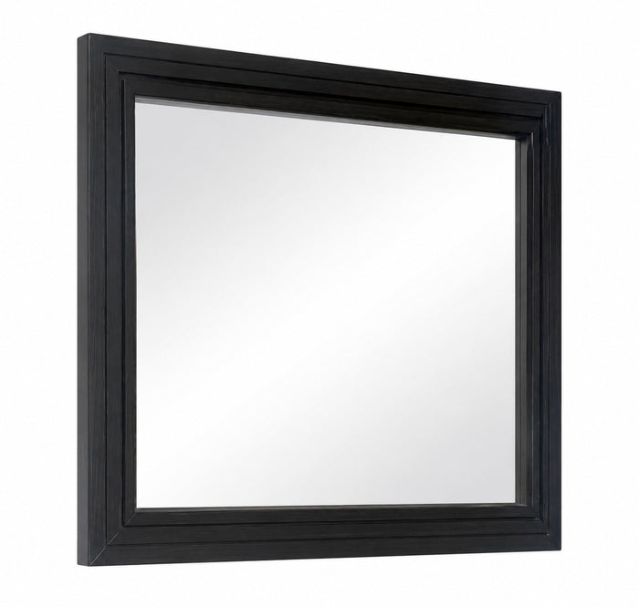 Grand Lavander Mirror in Brushed Graphite