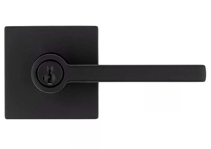 Halifax Keyed Lever Entry in Matt Black