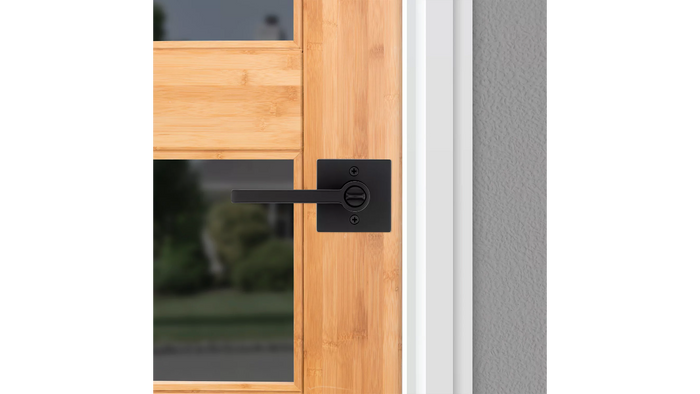 Halifax Keyed Lever Entry in Matt Black