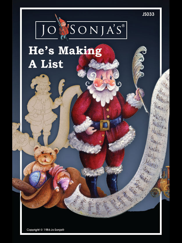 He's Making A List Ornament - JS033