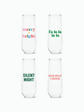 Holiday Sip and Sing - RESERVE 9oz Stemless Champagne Tritan™ Copolyester Glass