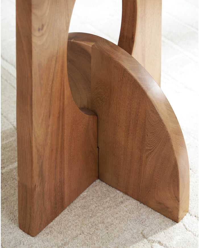 Hollbourne Accent Table in Brown